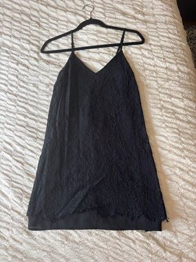 miami Black Lace Mini Dress